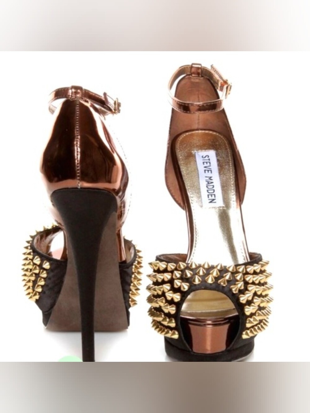Steve Madden Studded Peep Toe. Showstopper!!